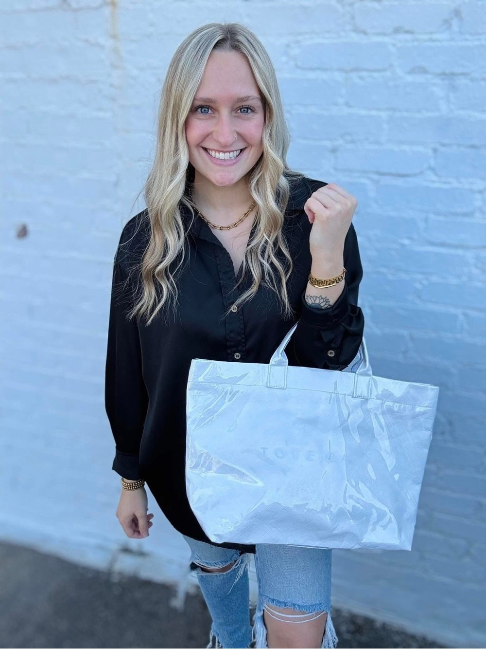 White Tote Bag - Beach Bag